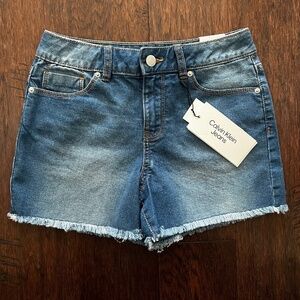 NWT Calvin Klein Jeans Girls Mid Rise Boyfriend Shorts- SIZE 12